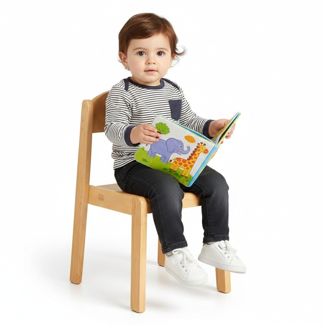 Elegance Wooden Chair for Children – Natural Woody Finish for Learning Spaces - Fun Learning Store