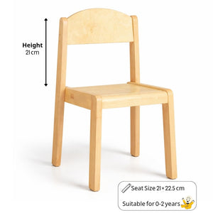 Elegance Wooden Chair for Children – Natural Woody Finish for Learning Spaces - Fun Learning Store