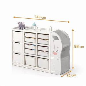 Elephant Multi - Layer Toy Organizer: The Giant of Tidiness for Your Child’s Room! - Fun Learning Store