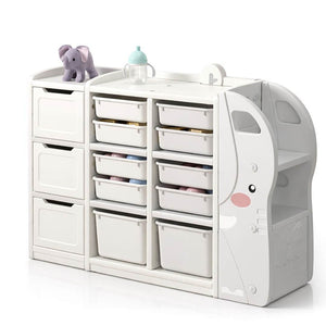 Elephant Multi - Layer Toy Organizer: The Giant of Tidiness for Your Child’s Room! - Fun Learning Store