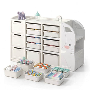 Elephant Multi - Layer Toy Organizer: The Giant of Tidiness for Your Child’s Room! - Fun Learning Store