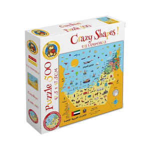 Emirates Landmarks – 500 - Piece Crazy Shapes Puzzle 🇦🇪🧩 - Fun Learning Store