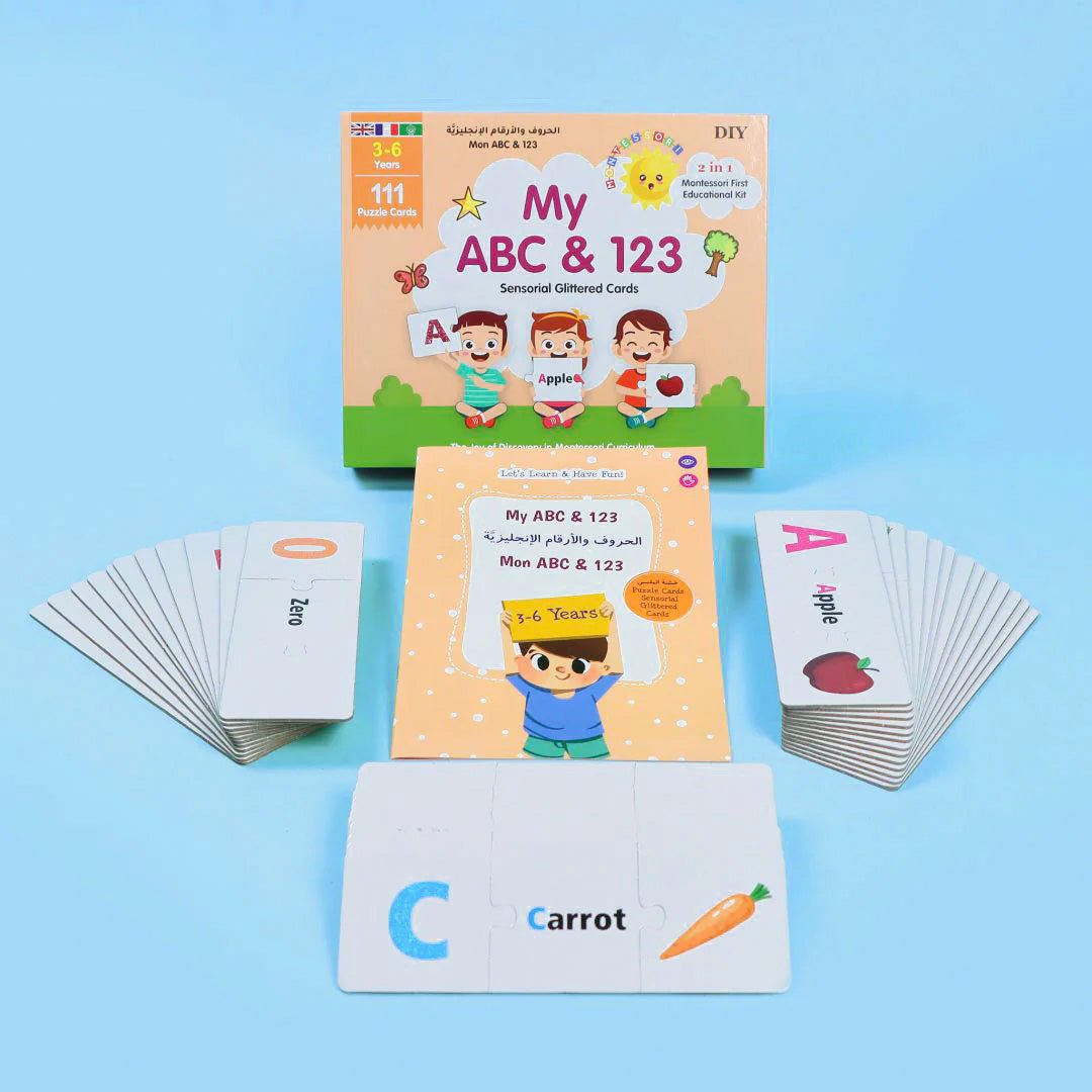 English Alphabet & Numbers for Kids: Montessori Educational Kit - Fun Learning Store