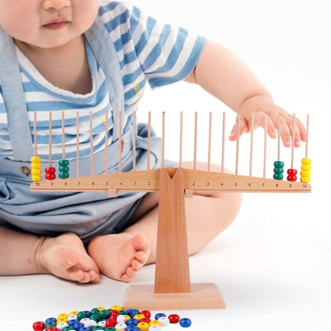 Enhance Math Learning with Montessori Scale, Stick, and Beads Set - Fun Learning Store