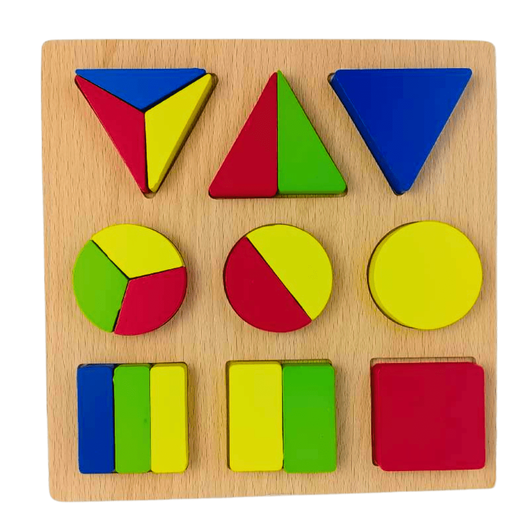 Explore Learning with Our Geometric Shape Puzzle Wooden Puzzle Board – Educational Fun for Growing Minds!" - Fun Learning Store