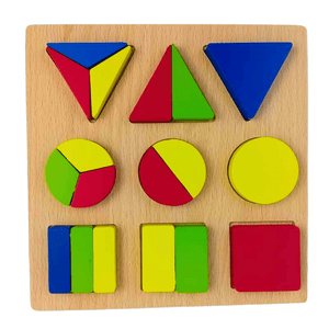 Explore Learning with Our Geometric Shape Puzzle Wooden Puzzle Board – Educational Fun for Growing Minds!" - Fun Learning Store