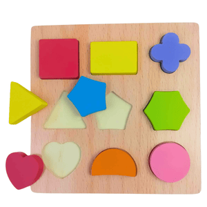Explore Learning with Our Geometric Shape Puzzle Wooden Puzzle Board – Educational Fun for Growing Minds! - Fun Learning Store