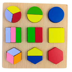 Explore Learning with Our Geometric Shape Puzzle Wooden Puzzle Board – Educational Fun for Growing Minds - Fun Learning Store
