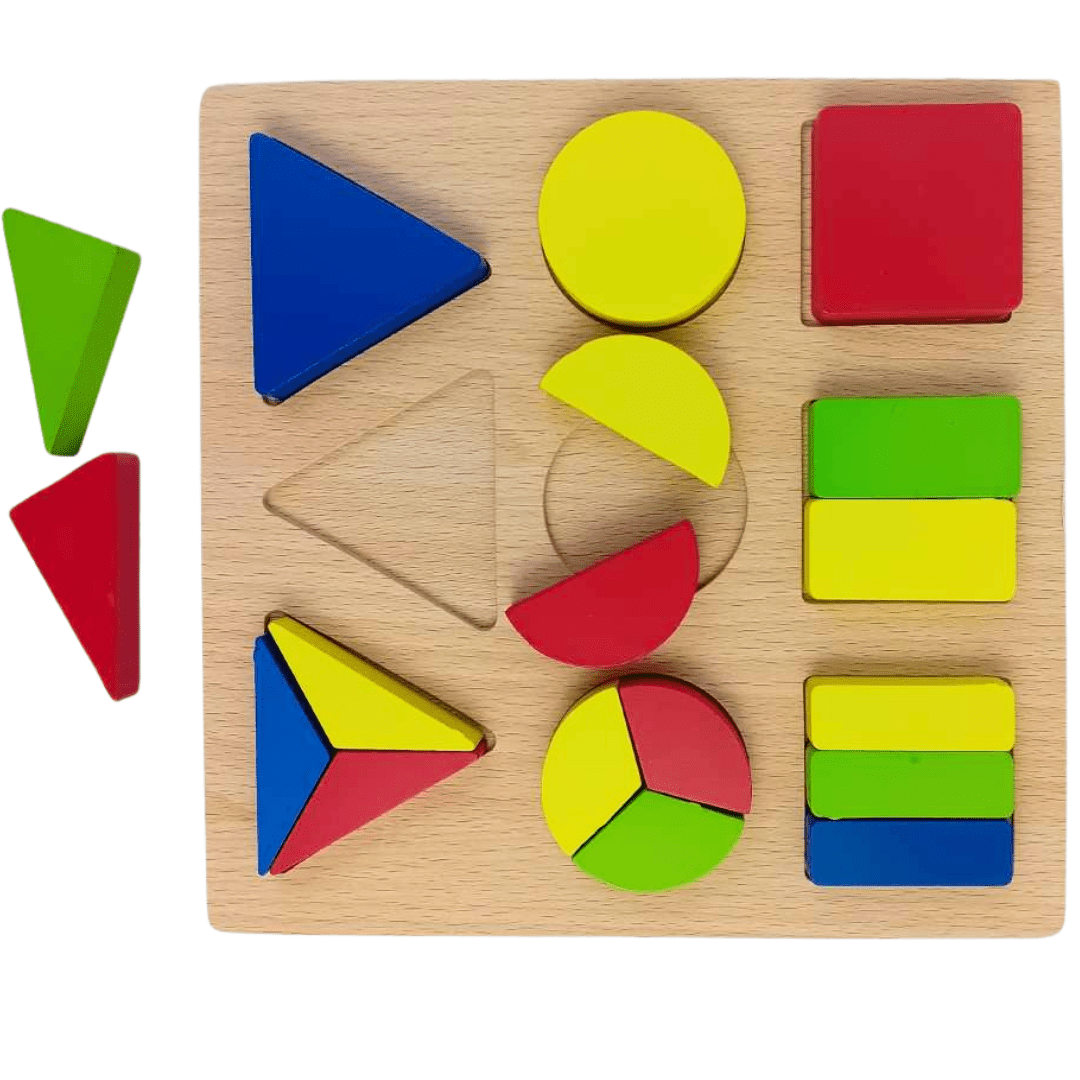 Explore Learning with Our Geometric Shape Puzzle Wooden Puzzle Board – Educational Fun for Growing Minds!" - Fun Learning Store