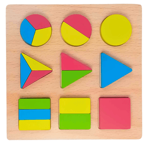 Explore Learning with Our Geometric Shape Puzzle Wooden Puzzle Board – Educational Fun for Growing Minds!" - Fun Learning Store