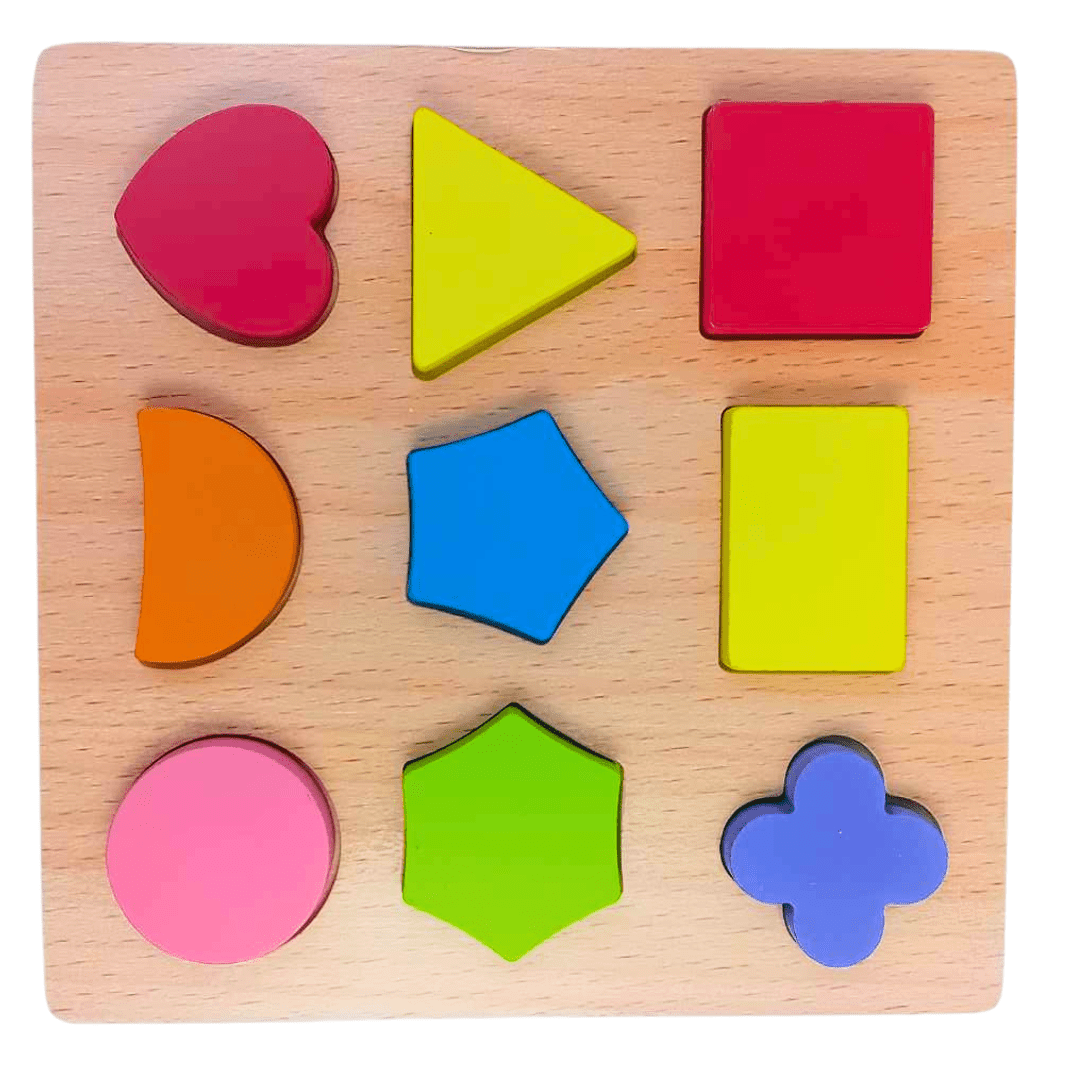 Explore Learning with Our Geometric Shape Puzzle Wooden Puzzle Board – Educational Fun for Growing Minds! - Fun Learning Store