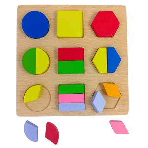 Explore Learning with Our Geometric Shape Puzzle Wooden Puzzle Board – Educational Fun for Growing Minds - Fun Learning Store