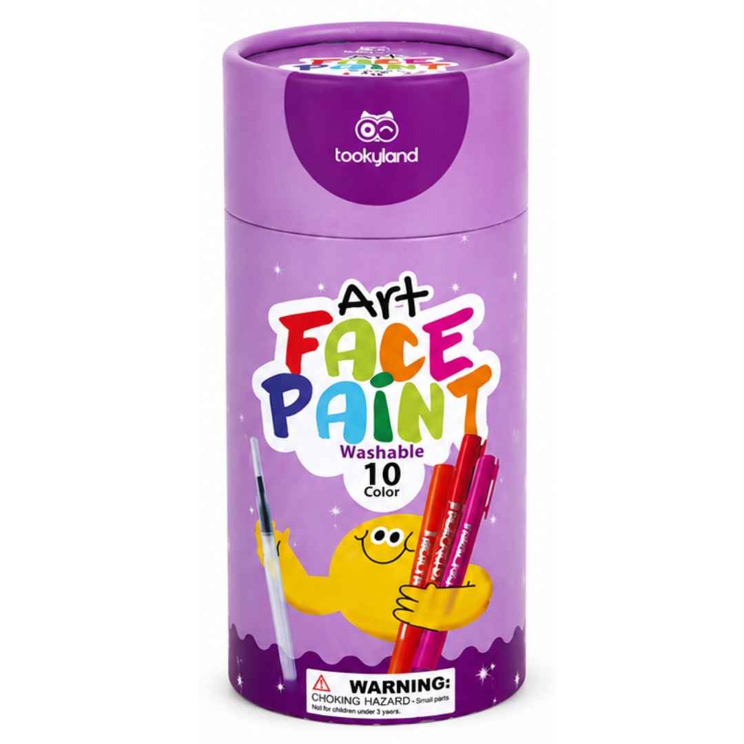 Face Paint - 10 Colors | Kids Creative Makeup Set 3+ - Fun Learning Store