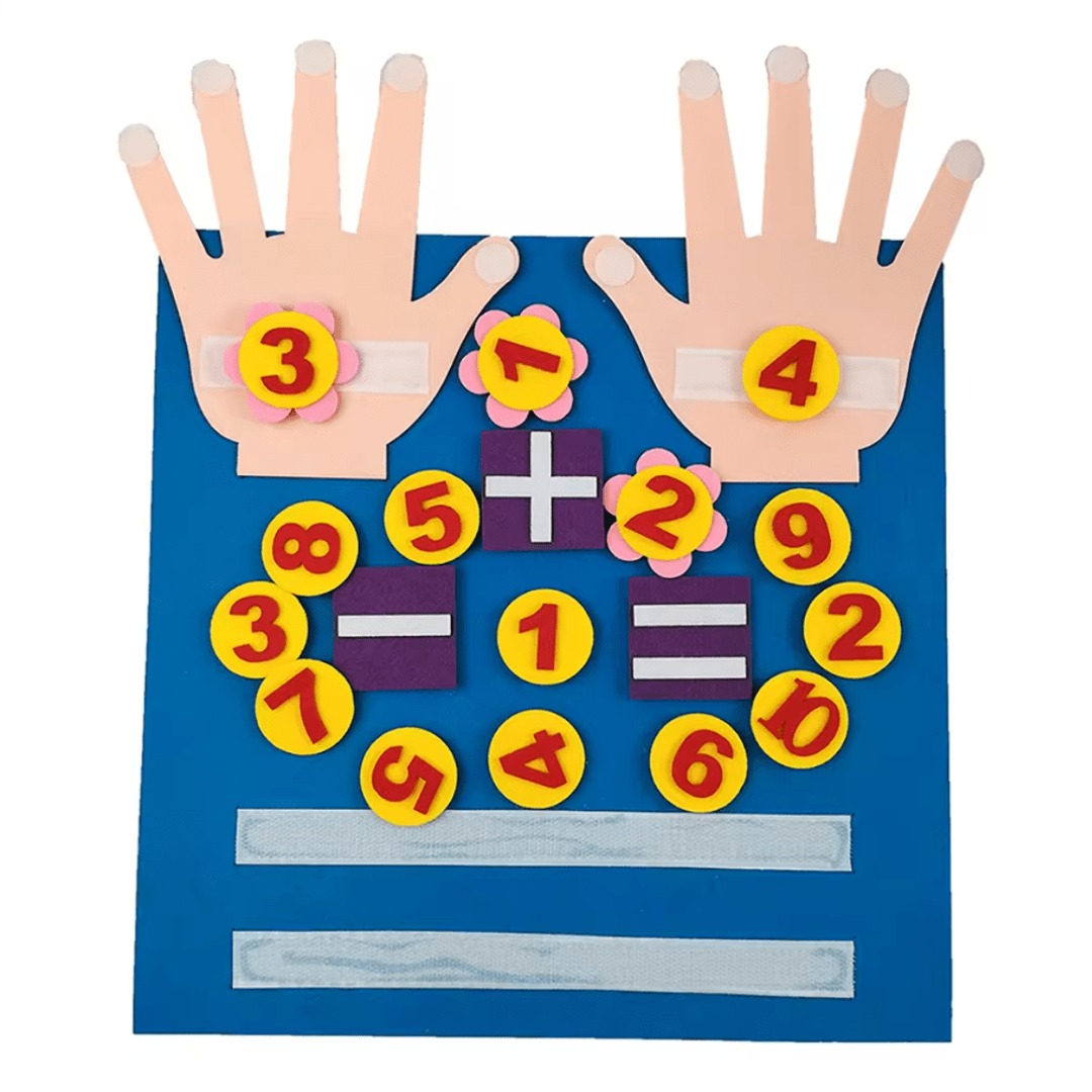 Felt Board Finger Numbers Counting Toy - Montessori Toy for Kids - Fun Learning Store