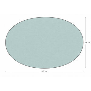 Fern Green Oval Rug 198x287 cm – A Serene Oasis for Learning! - Fun Learning Store