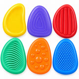 Silicone Sensory Fidget Stones – 6-Piece Set with 12 Different Textures