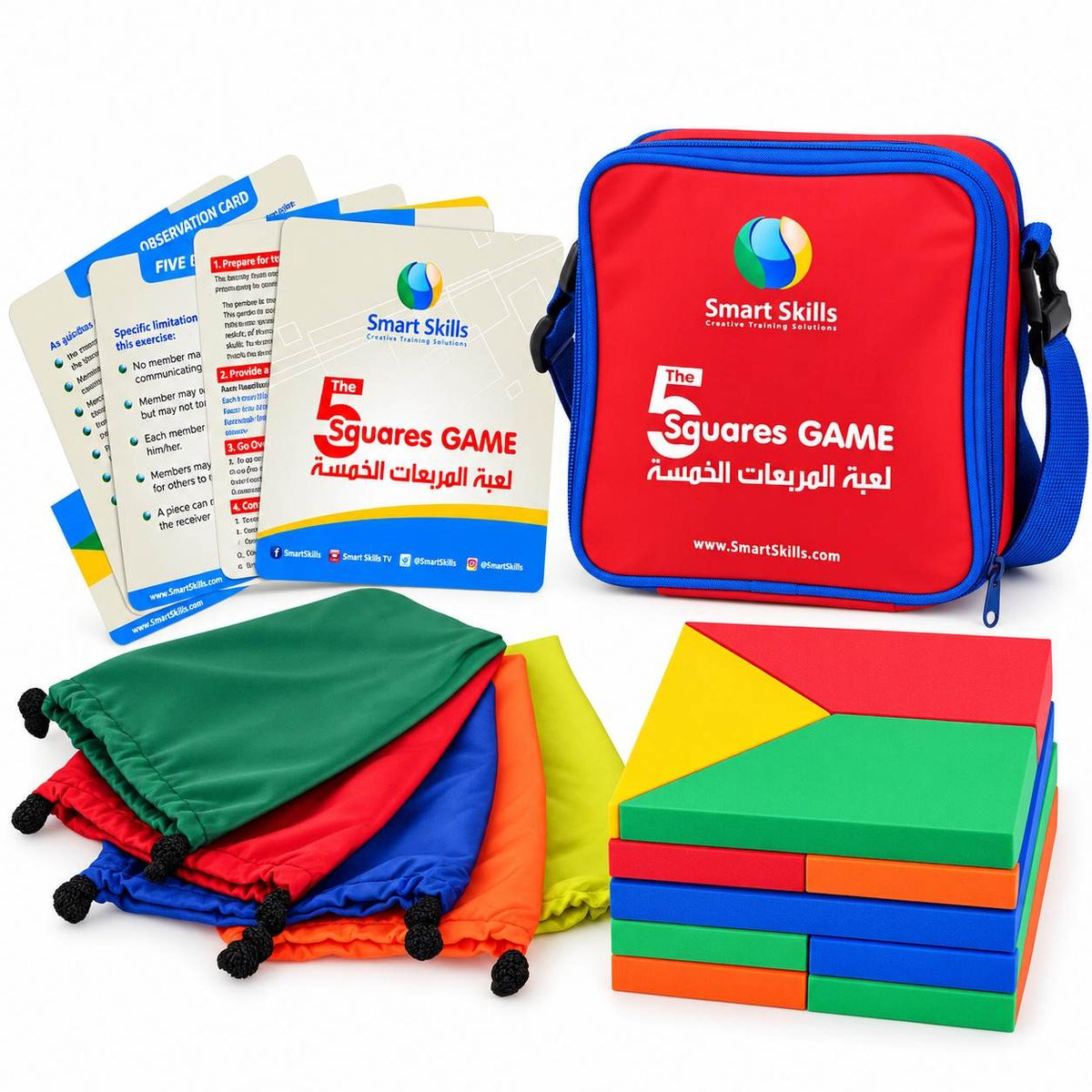 Five Squares – Collaborative Teamwork & Problem-Solving Challenge - Fun Learning Store