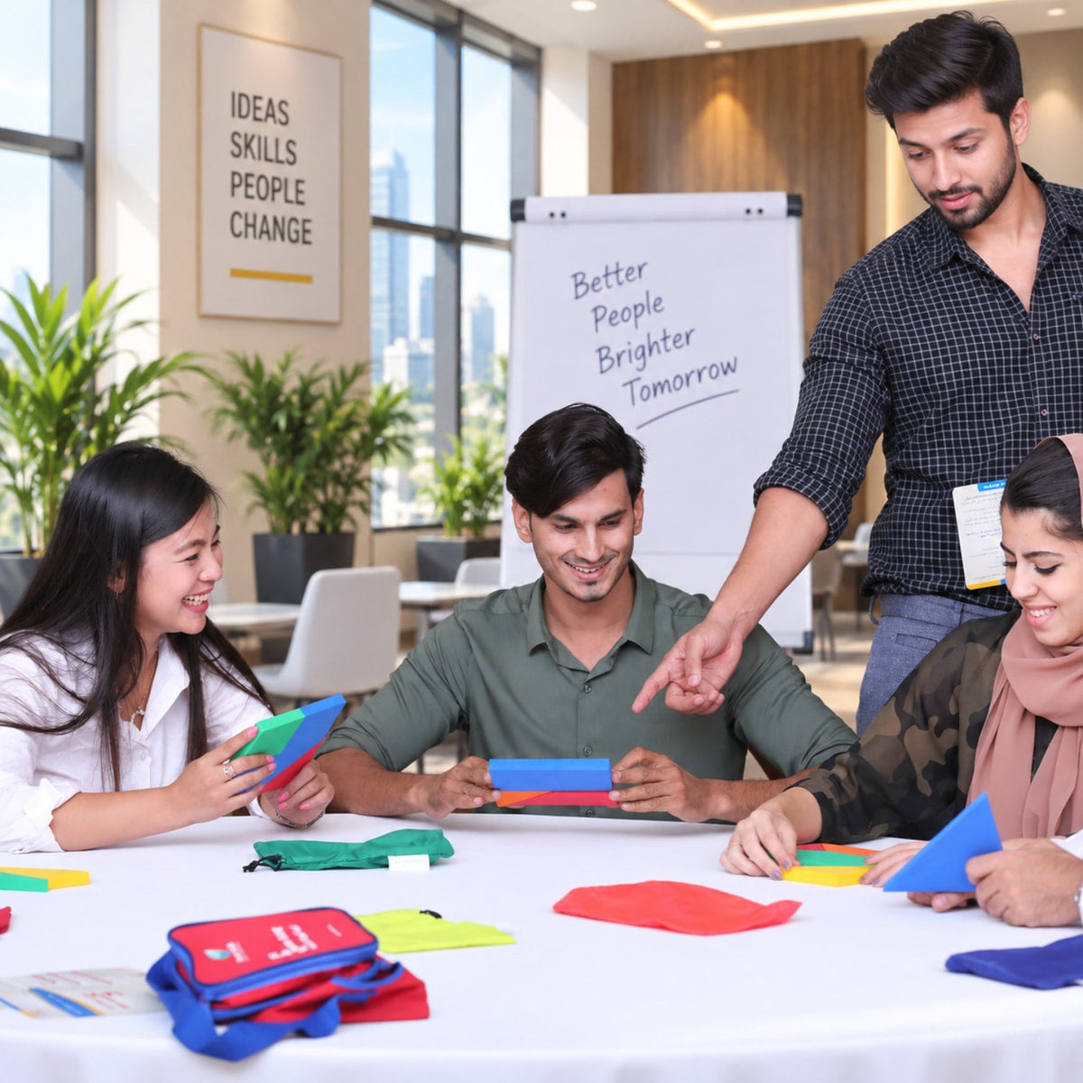 Five Squares – Collaborative Teamwork & Problem-Solving Challenge - Fun Learning Store