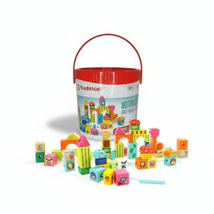 Forest Friends Wooden Blocks – 40 - Piece Set by Top Bright - Fun Learning Store