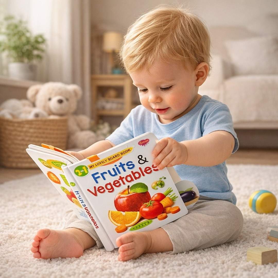 Fruits and Vegetables Board Book for Kids – Fun & Educational Learning! - Fun Learning Store