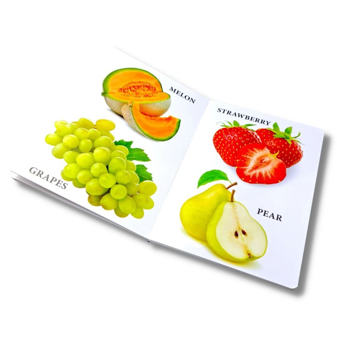 Fruits and Vegetables Board Book for Kids - Fun Learning Store