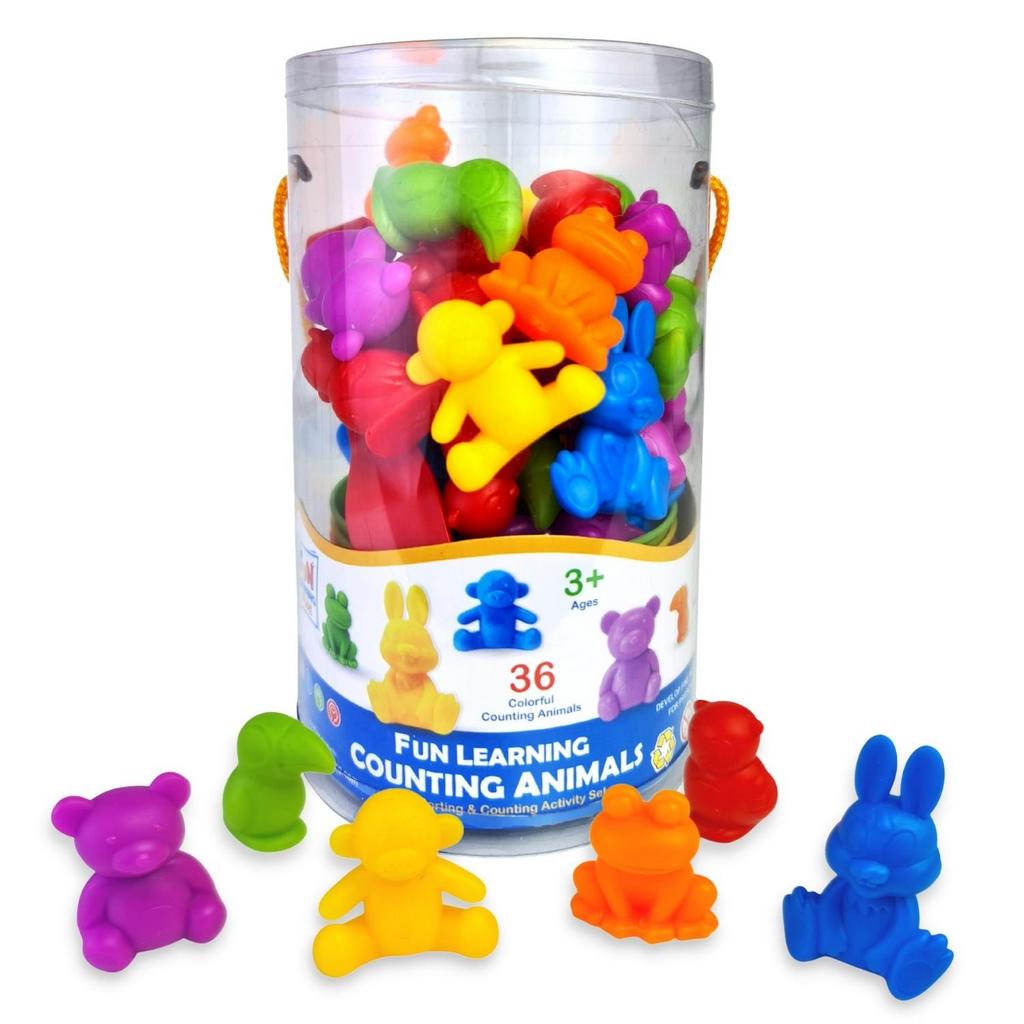 Fun Learning Counting Animals - Color Sorting and Counting Set - Fun Learning Store