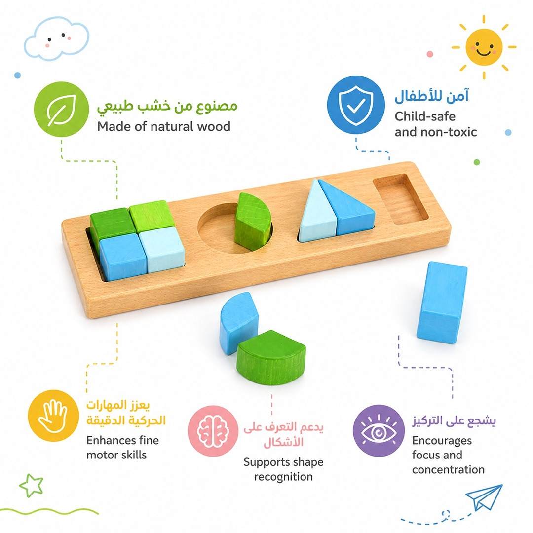 Geometric Fraction Puzzle: Shapes, Sizes, and Simple Sums! - Fun Learning Store