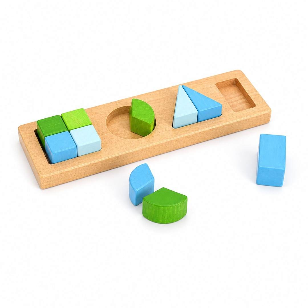 Geometric Fraction Puzzle: Shapes, Sizes, and Simple Sums! - Fun Learning Store