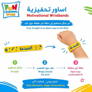 Girls' Positive Slap Bracelet Set – 12 Motivational Slap Bracelets - Fun Learning Store