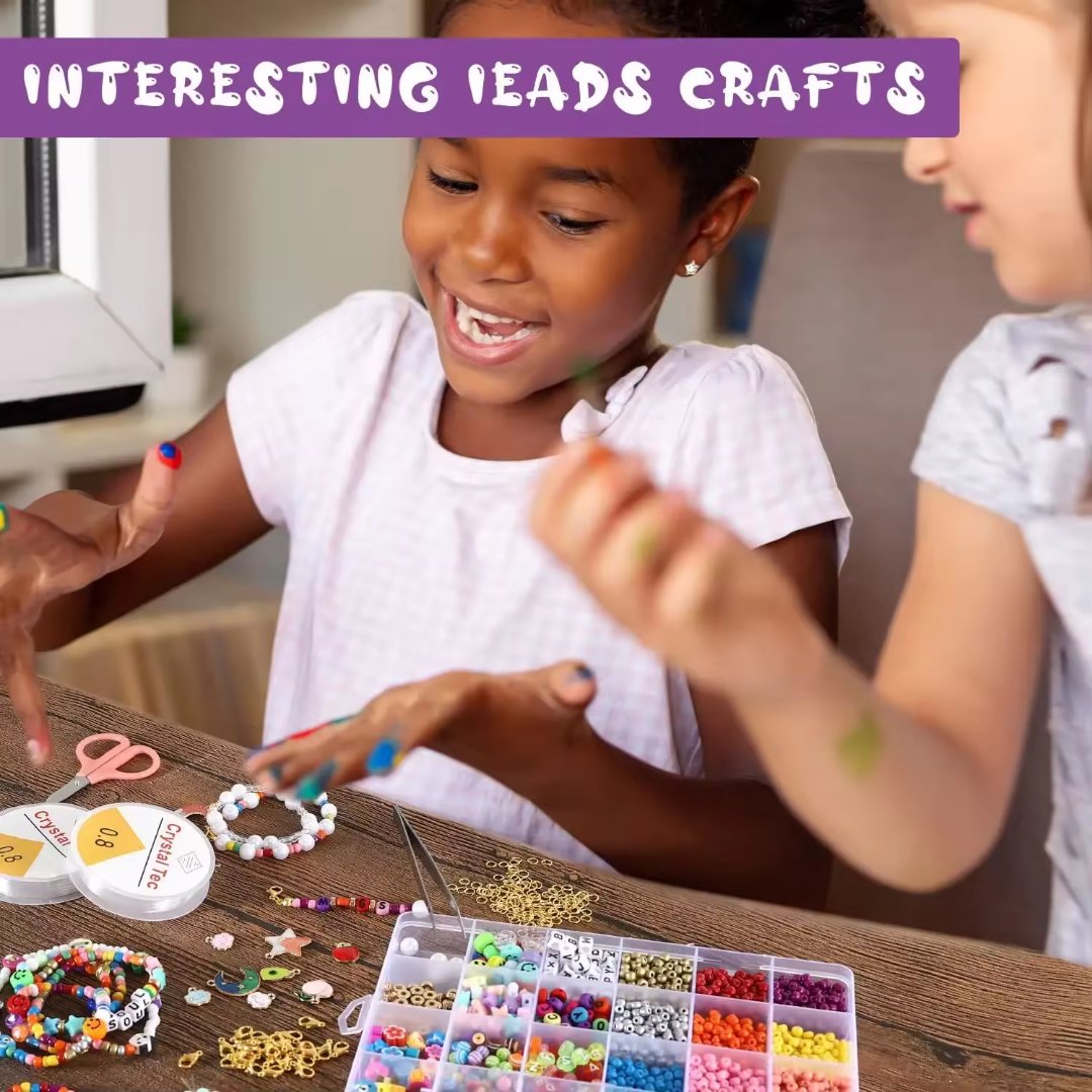 Glass Seed Beads 2900pcs | 4mm for DIY Jewelry Making for Earrings Polymer Clay | Pearl Letter Beads Star Flower Smiley Face Findings - Fun Learning Store