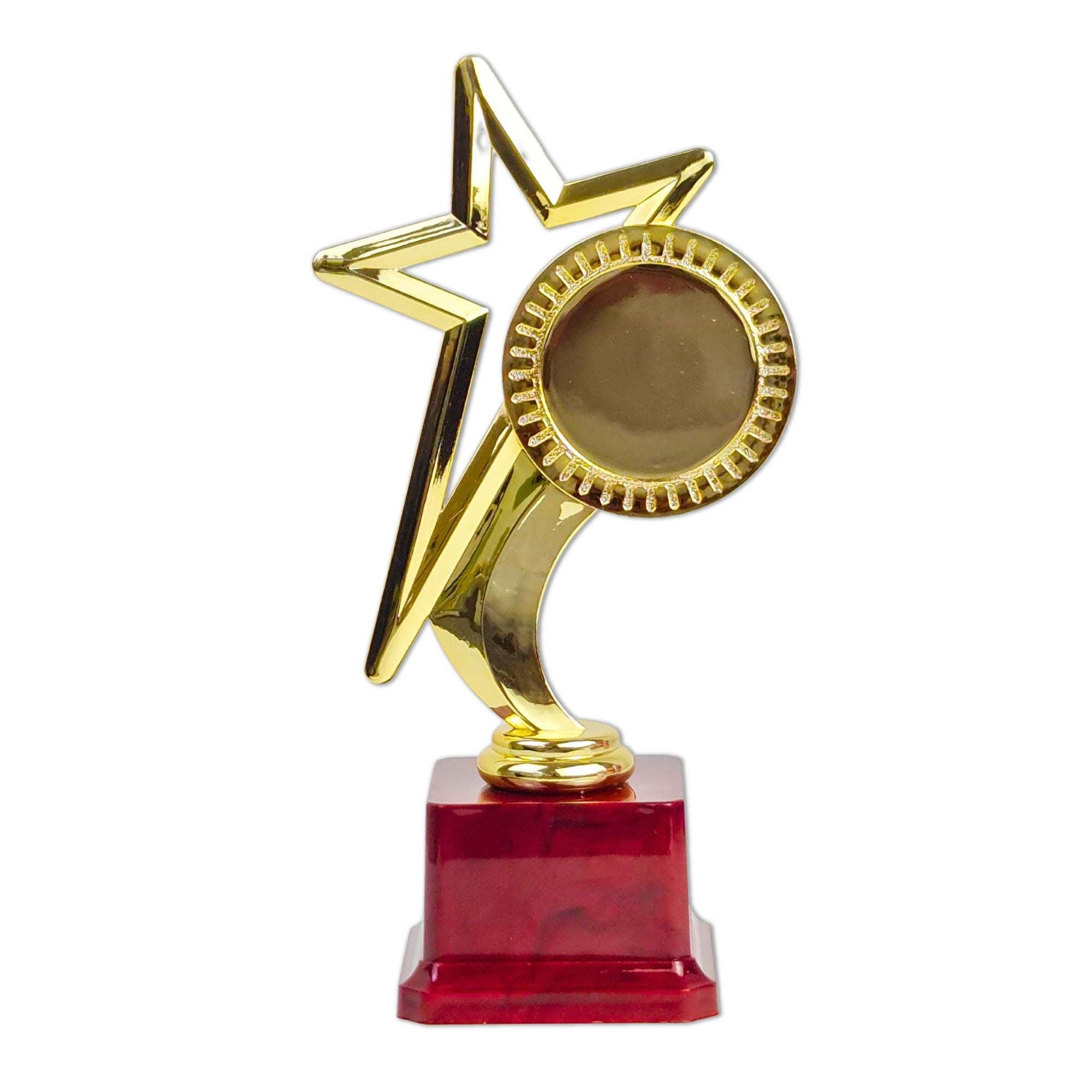 Golden Star Shaped Award Trophy with A Customized Place for A Photo for Kids - Fun Learning Store