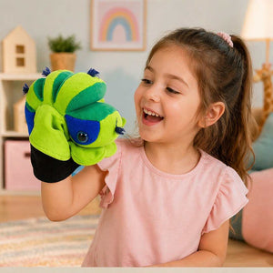 Hand Glove Puppet Caterpillar: Wiggle into a World of Colorful Transformation! - Fun Learning Store