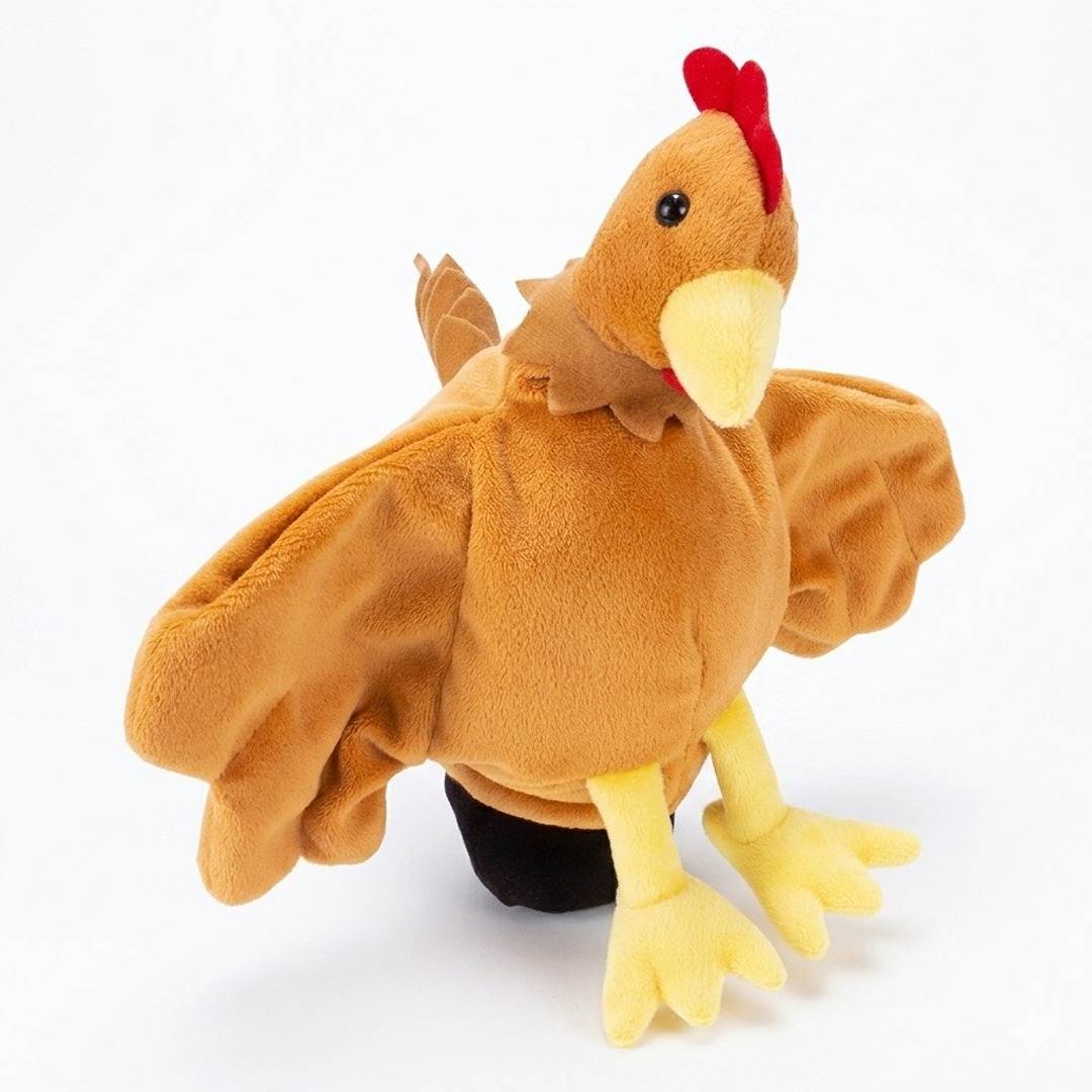 Hand Glove Puppet Chicken: Hatch a World of Farmyard Fun and Cheerful Chatter! - Fun Learning Store