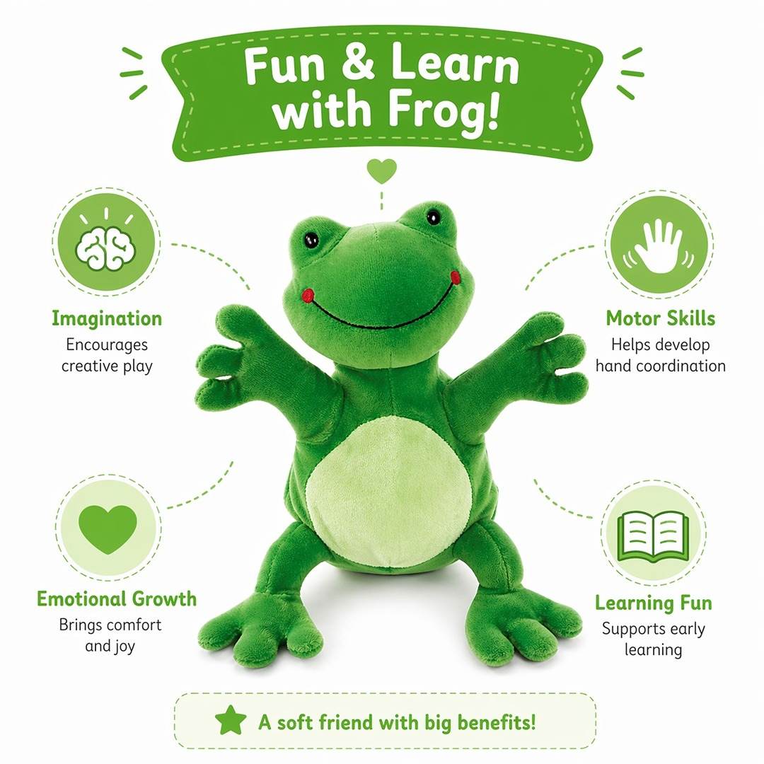 Hand Glove Puppet Frog: Leap Into a Pond of Endless Imagination and Play! - Fun Learning Store