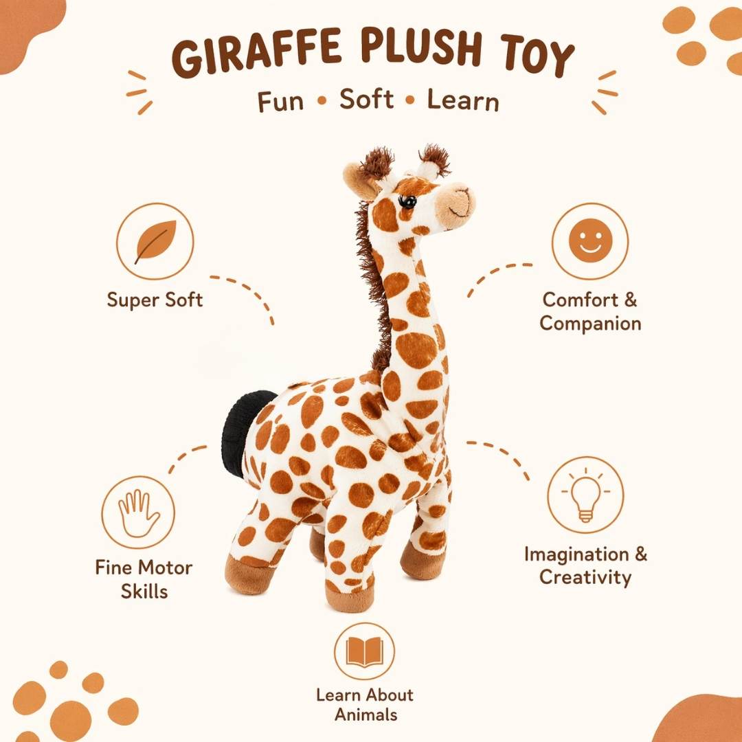 Hand Glove Puppet Giraffe: Reach New Heights of Imagination & Gentle Play! - Fun Learning Store