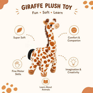 Hand Glove Puppet Giraffe: Reach New Heights of Imagination & Gentle Play! - Fun Learning Store