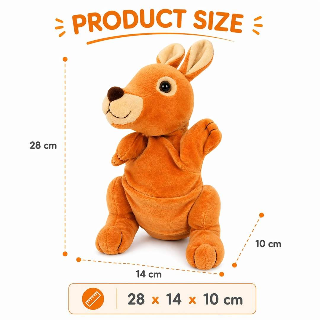 Hand Glove Puppet Kangaroo: Hop Into a World of Outback Adventures and Boundless Fun! - Fun Learning Store