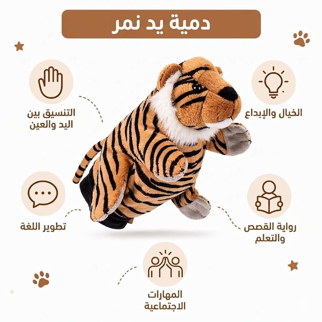 Hand Glove Puppet Tiger: Prowl into a World of Courage and Creative Play! - Fun Learning Store