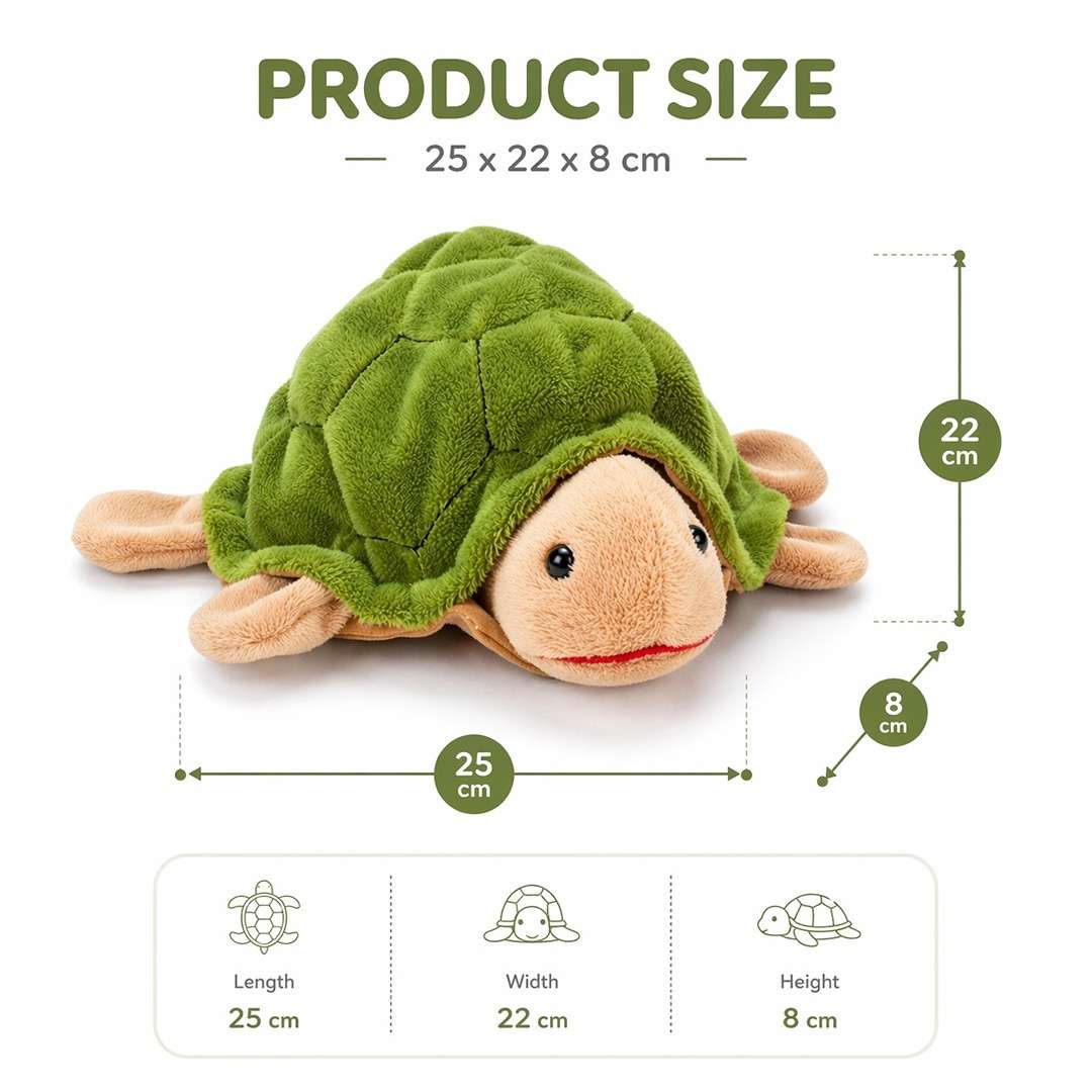 Hand Glove Puppet Turtle: Dive Into a World of Wisdom and Slow - Paced Play! - Fun Learning Store