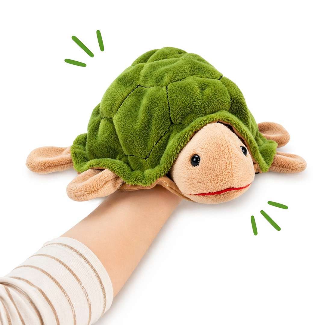Hand Glove Puppet Turtle: Dive Into a World of Wisdom and Slow - Paced Play! - Fun Learning Store