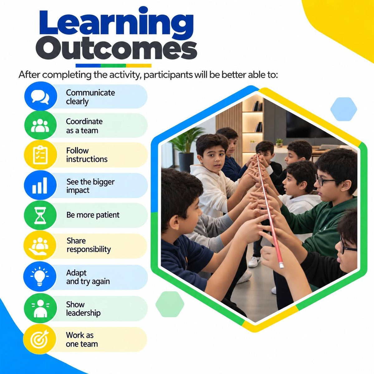 Helium Stick – Teamwork, Communication & Leadership Challenge - Fun Learning Store