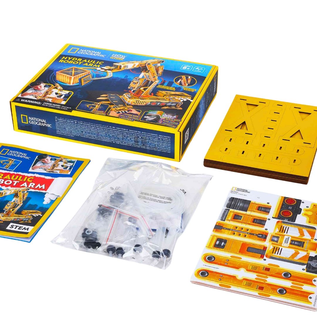 Hydraulic Robot Arm – Build, Explore, Control! - Fun Learning Store