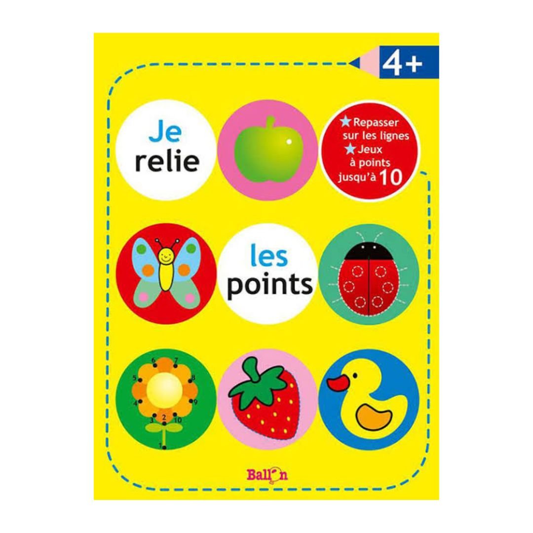 I connect the dots book +4 years - Yellow | Educational activities for kids - Fun Learning Store