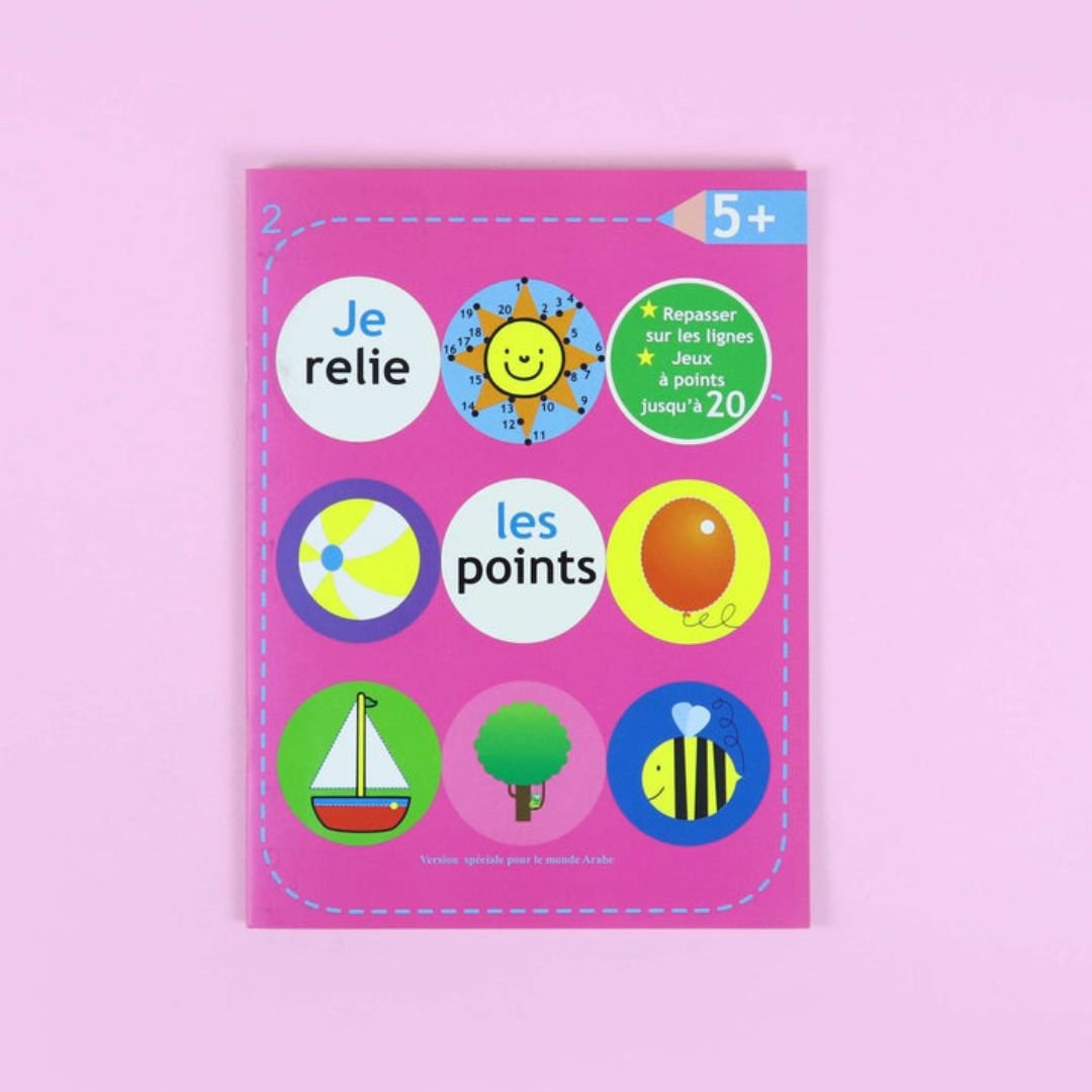 I connect the dots book +5 years - Rose | Educational activities for kids - Fun Learning Store