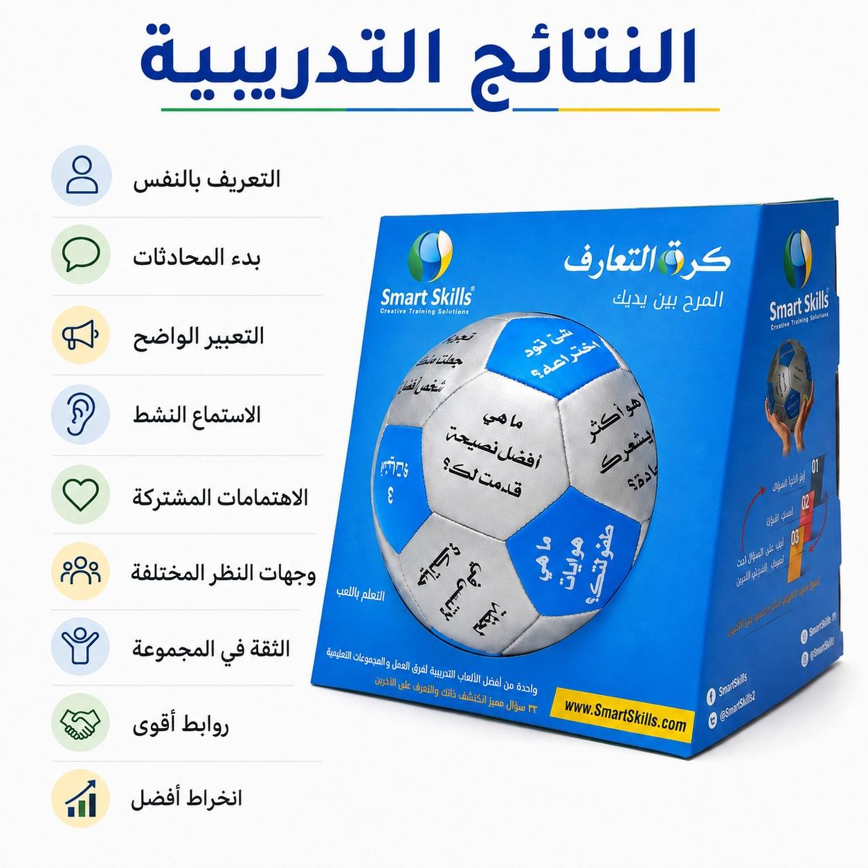 Ice Breaker Ball Arabic – 32 Questions for Team Building, Group Activities & Training - Fun Learning Store