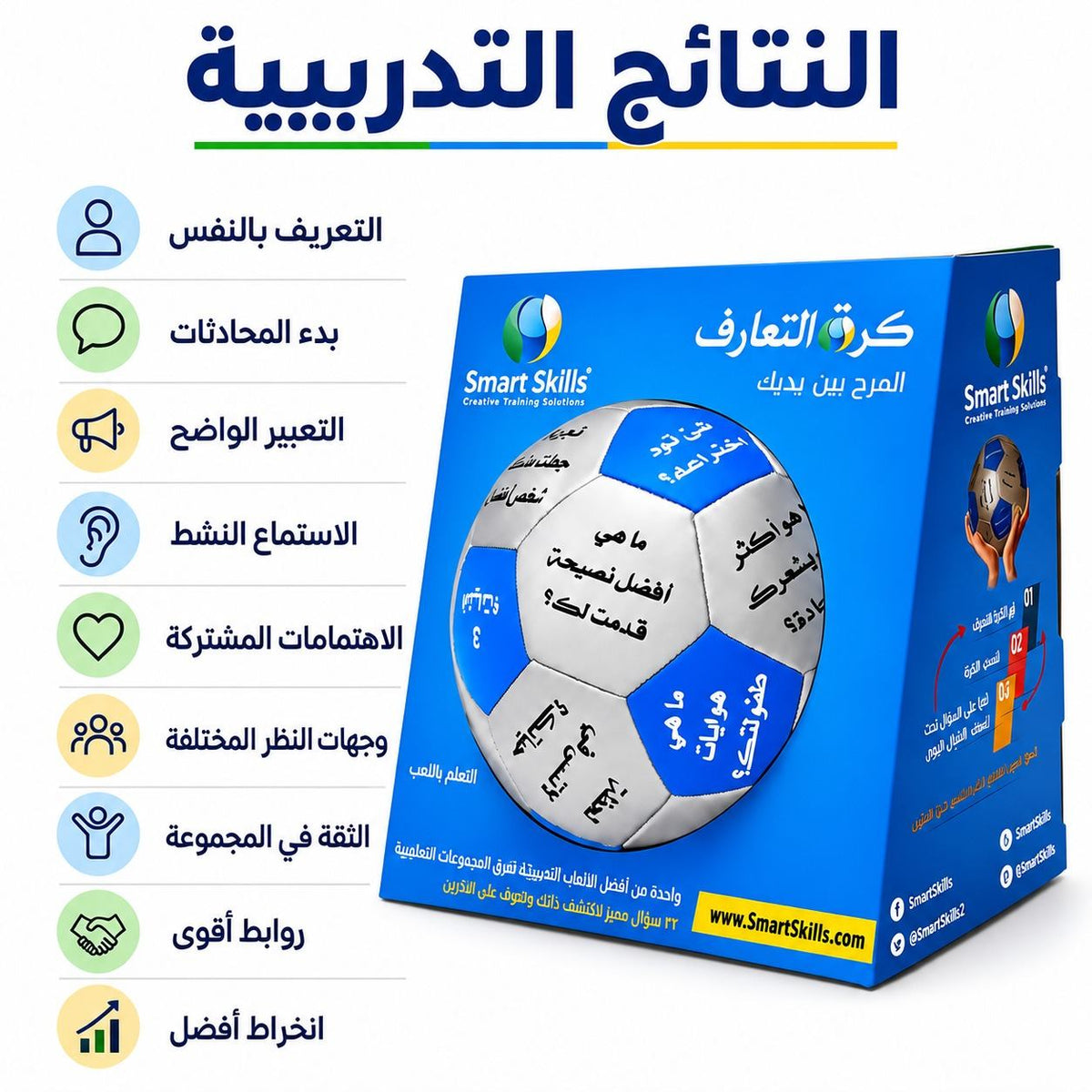 Ice Breaker Ball Arabic – 32 Questions for Team Building, Group Activities & Training - Fun Learning Store