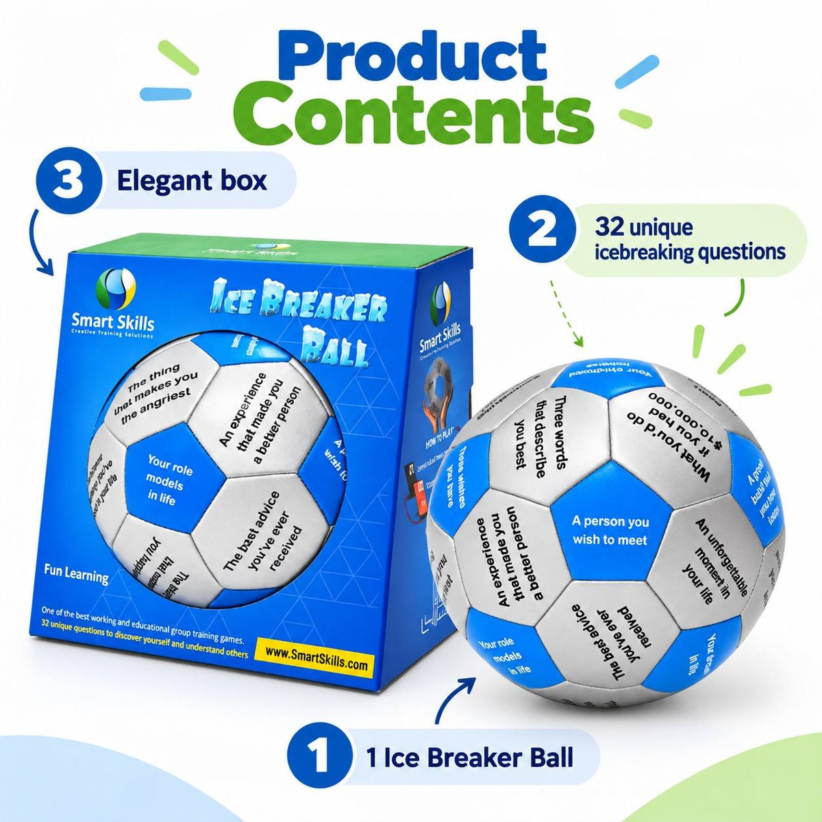 Ice Breaker Ball (English) – Interactive Icebreaking & Conversation Activity - Fun Learning Store