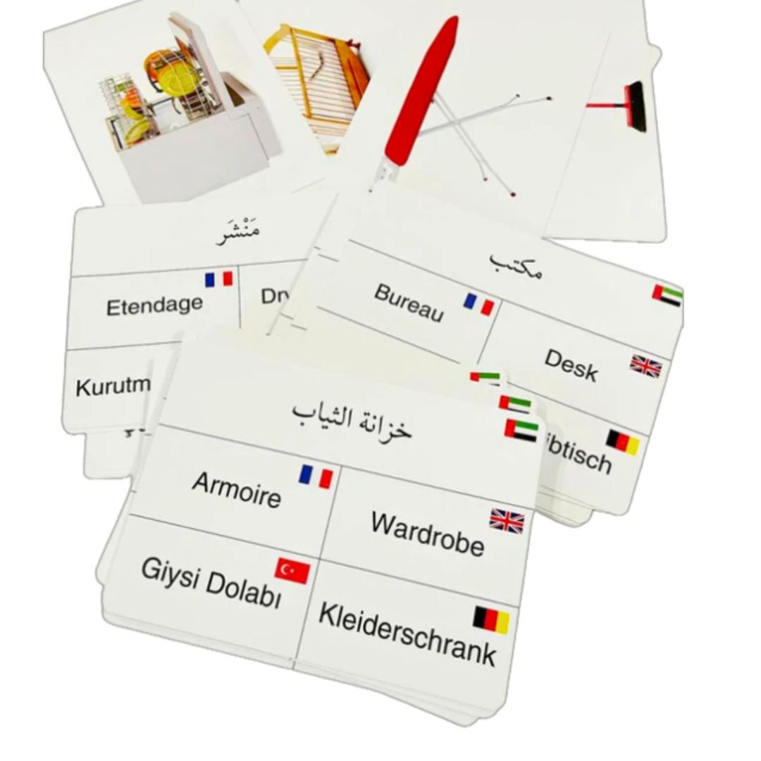 Implicit Cards: Houseware in 5 Languages - Fun Learning Store