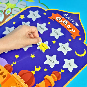 Interactive Poster to Encourage Children to Memorize Quran Juz Amma and Juz Tabarak | Scratch and Memorize - Fun Learning Store