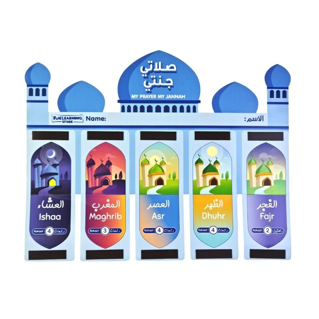 Interactive Wuduu Stickers & My Prayer My Jannah Chart for Boys - Fun Learning Store